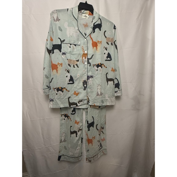 Signals Other - Signals 100% Cotton Pajamas Set Cat Print Size L